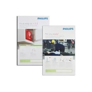 Philips AED Defibrillator Poster 4 pack