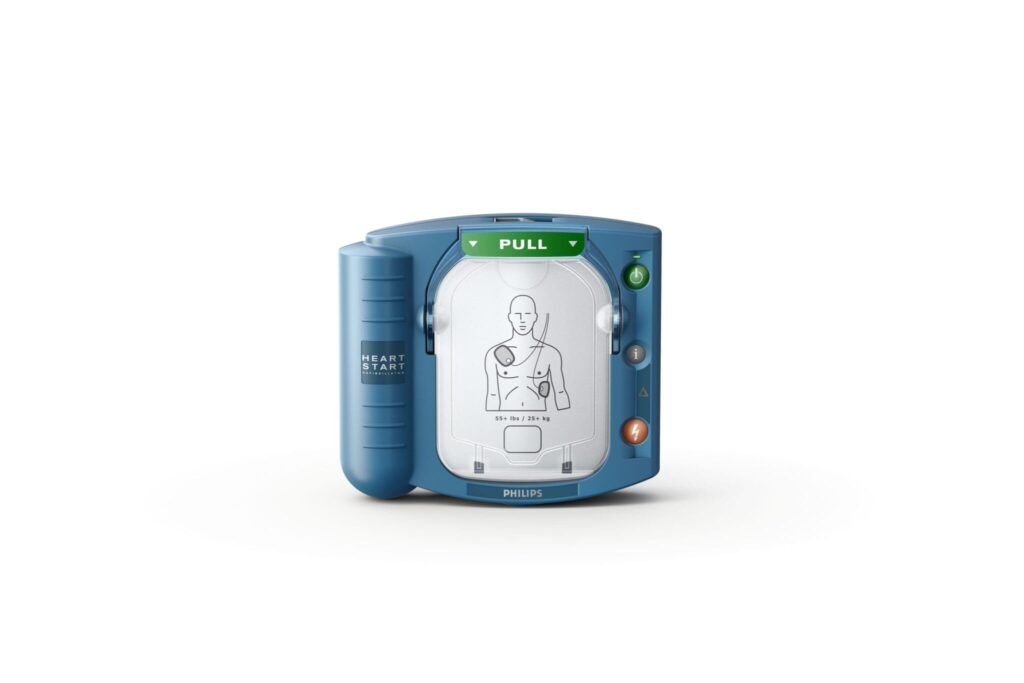 Troubleshooting a flashing red X on a Philips HeartStart OnSite AED