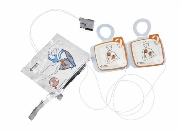 Cardiac Science Powerheart G5 Pediatric AED Pads – XELAED003A, pre-connected Intellisense electrodes for children under 8 or 55 lbs