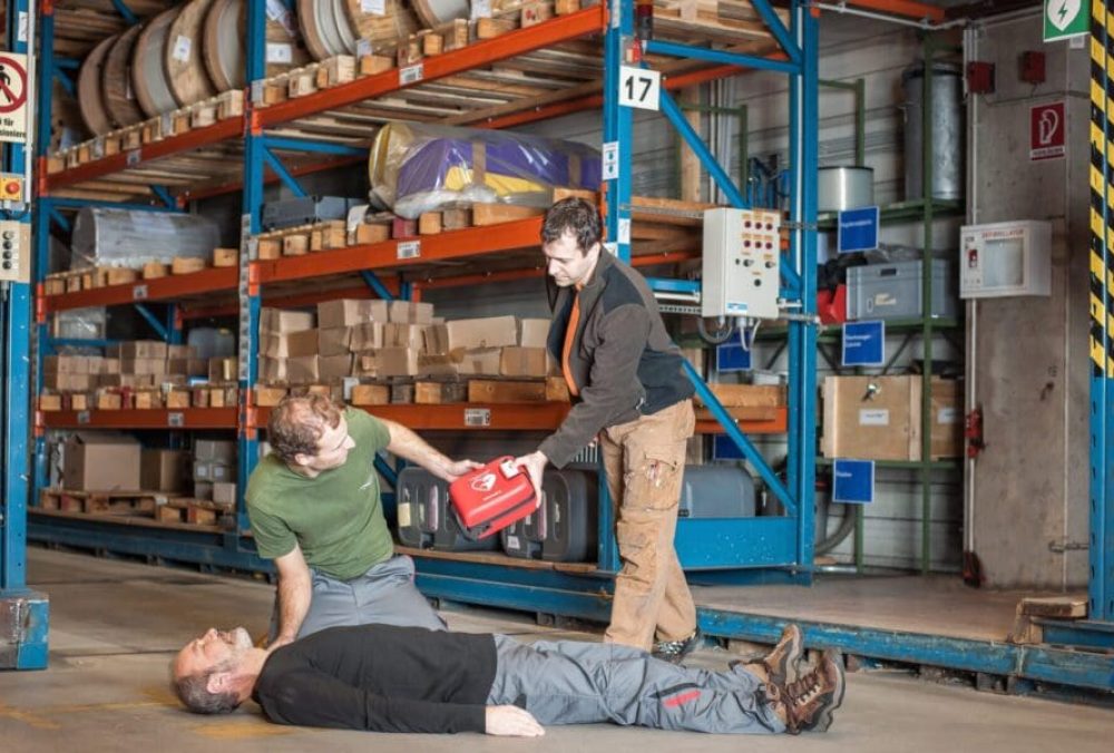 AED used in Texas Factory