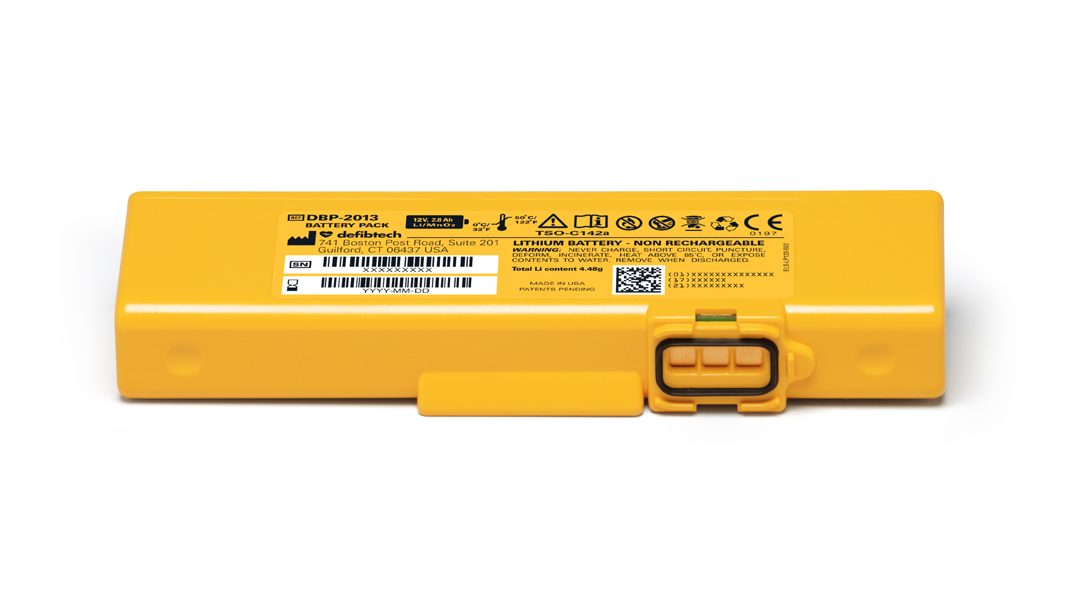 Genuine Defibtech Lifeline VIEW Aviation Battery (Part # DCF-2013) - FAA Compliant